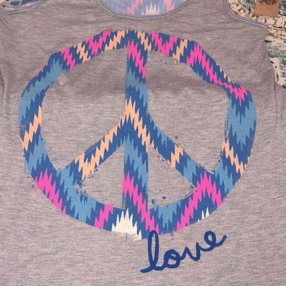 LOL Vintage small peace & love graphic top - Picture 6 of 7